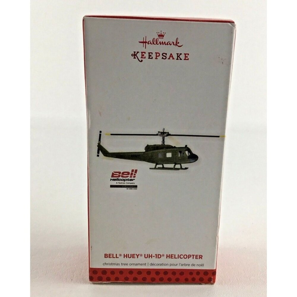 Hallmark Keepsake Ornament Bell Huey UH-1D Helicopter Military Army New 2013